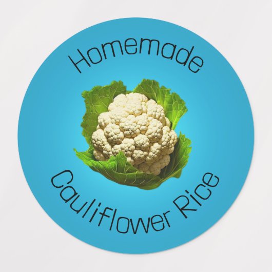 Cauliflower Rice Labels Etiketten (Design 2)