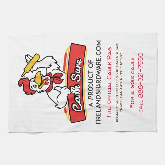 Caulk Rag von Caulk Sure Geschirrtuch (Horizontal)