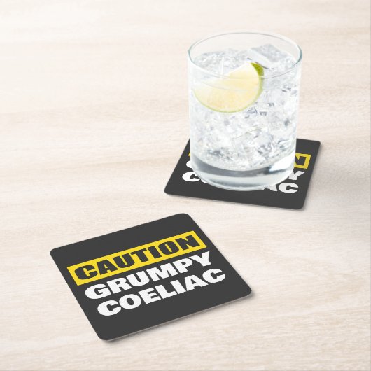 Caumpy Coeliac Celiac Funny Rechteckiger Pappuntersetzer (Vor Ort)