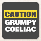 Caumpy Coeliac Celiac Funny Rechteckiger Pappuntersetzer (Vorderseite)