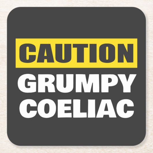 Caumpy Coeliac Celiac Funny Rechteckiger Pappuntersetzer (Vorderseite)