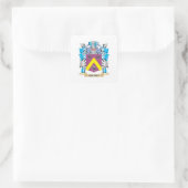 Causey-Wappen - Familienwappen Quadratischer Aufkleber (Tasche)