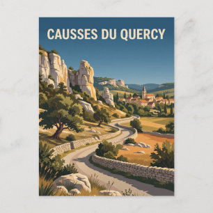 Causses du Quercy Regionaler Naturpark Frankreich Postkarte