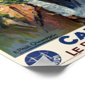 Cauterets Le Pont d'Espagne France Vintage Poster (Ecke)