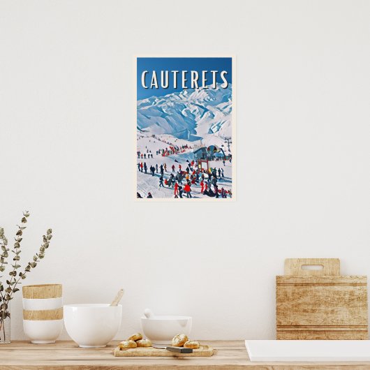 Cauterets Skistation Poster (Küche)