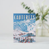 Cauterets Skistation Postkarte (Stehend Vorderseite)