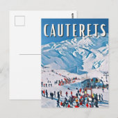 Cauterets Skistation Postkarte (Vorne/Hinten)