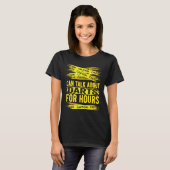Caution Can Talk About Darts For Hours T-Shirt (Vorne ganz)