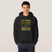 Caution can talk about tarot for hours hoodie (Vorne ganz)