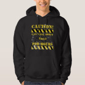 Caution can talk about tarot for hours hoodie (Vorderseite)