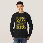 Caution can talk about whale watching for hours T-Shirt (Vorne ganz)