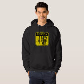 Caution Construction Danger Careful Meme Sarcasti Hoodie (Vorne ganz)