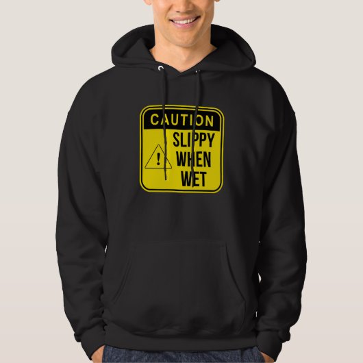 Caution Construction Danger Careful Meme Sarcasti Hoodie (Vorderseite)