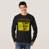 Caution Construction Danger Careful Meme Sarcasti T-Shirt (Vorne ganz)