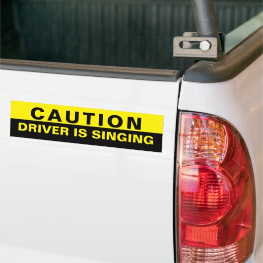 Caution Driver singt Autoaufkleber (Auf Lkw)