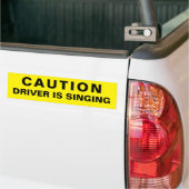 Caution Driver singt Autoaufkleber (Auf Lkw)