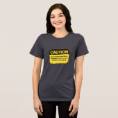Caution: Due to post-race blues Tri-Blend Shirt (Vorderseite voll)