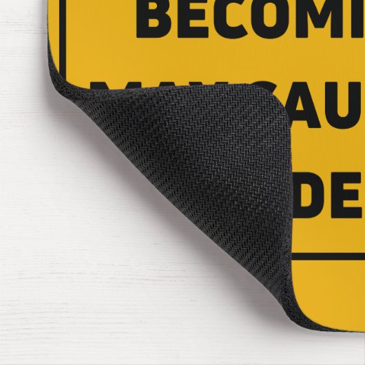 Caution: Fatherhood Causes Sleep Deprivation Mousepad (Ecke)