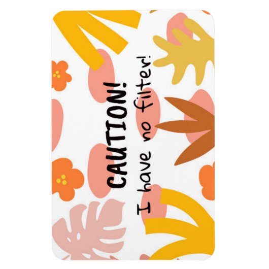 Caution Flexible Photo Magnet (Vertikal)