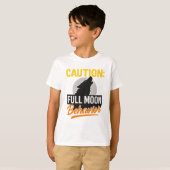Caution Full Moon Behavior Shirt - Funny Werewolf (Vorne ganz)