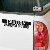 caution Grandma Driving Autoaufkleber (Auf Lkw)