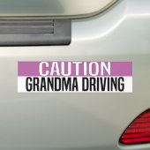 caution Grandma Driving Autoaufkleber (Auf Auto)