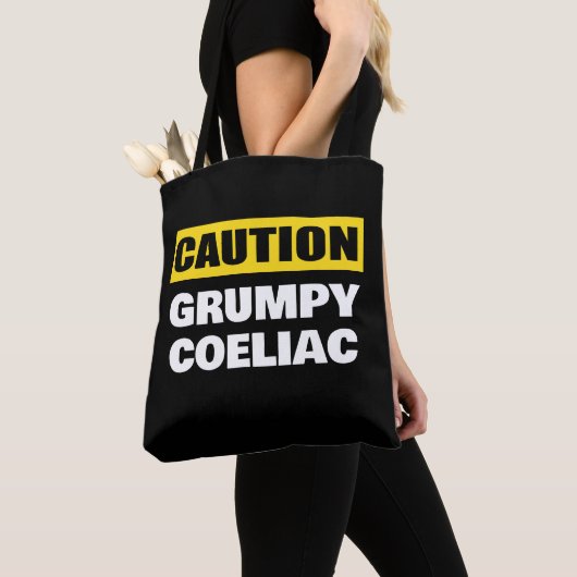 Caution Grumpy Coeliac Celiac Tasche (Von Nahem)