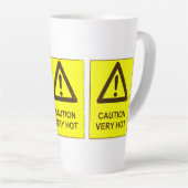 Caution - Hot Latte Mug Milchtasse (Rechte Ecke)