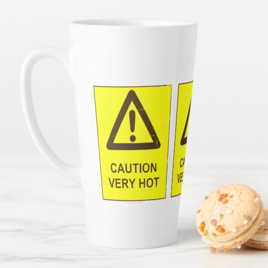 Caution - Hot Latte Mug Milchtasse (Beispiel)