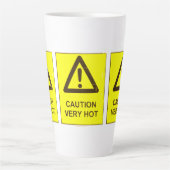 Caution - Hot Latte Mug Milchtasse (Vorderseite)
