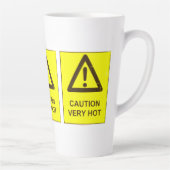 Caution - Hot Latte Mug Milchtasse (Rechts)