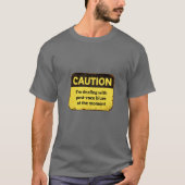 Caution: I'm dealing with post-race blues T-Shirt (Vorderseite)