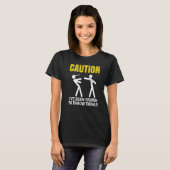 Caution ive been known to throw things Mechanic re T-Shirt (Vorne ganz)