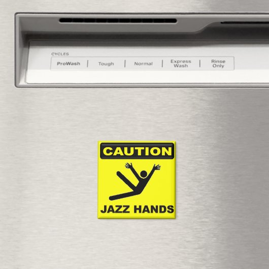 Caution Jazz Hands Magnet (In Situ (Geschirrspüler))