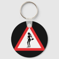 Caution Prostitute Traffic Road Sign