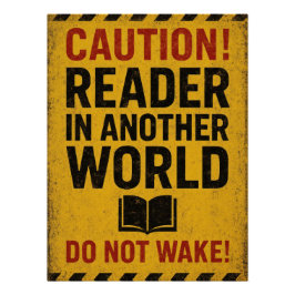 "Caution Reader In Another World Do Not Wake!" Poster