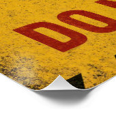 "Caution Reader In Another World Do Not Wake!" Poster (Ecke)