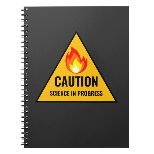 Caution Science in Progress Notizblock (Vorderseite)