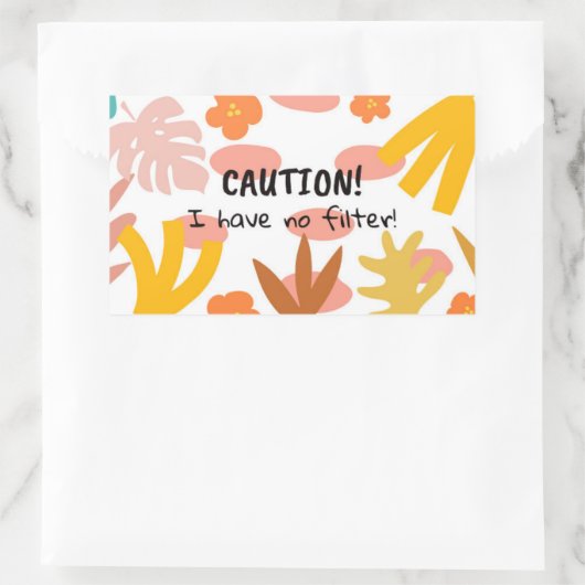 Caution... Sticker (Tasche)