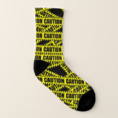 Caution tape design socks socken (Rechts - Außen)