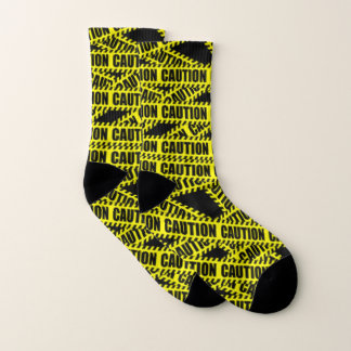 Caution tape design socks socken