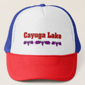 Cauuga Lake, NY Truckerkappe (Vorderseite)
