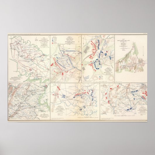Cav Brigade, Cedar Mtn, Manassas, Bull Run Poster (Vorne)