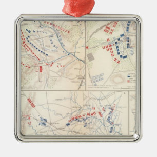 Cav Brigade, Zeder Mtn, Manassas, Stierlauf Silbernes Ornament