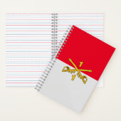 Cav Notebook - Rot und Weiß Notizblock (Innen)