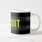 Cav Scout gedämpfte amerikanische Flagge Jumbo-Tasse (Rechts)