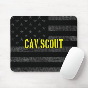 Cav Scout gedämpfte amerikanische Flagge Mousepad