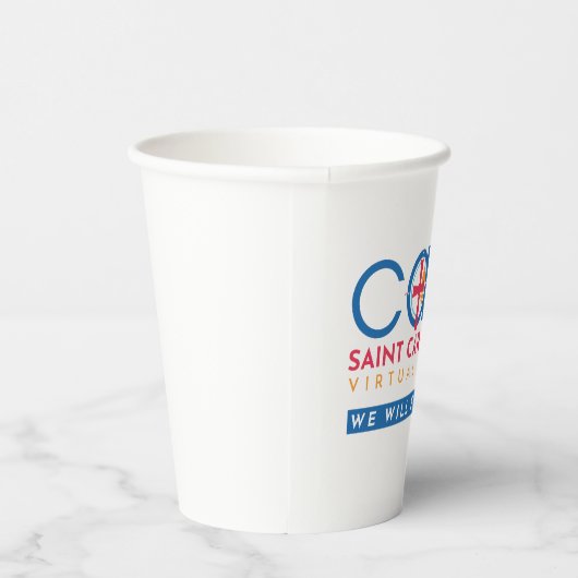 CAVA-Logo-T - Shirt Pappbecher (Rechts)