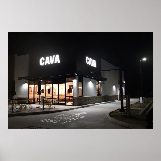 Cava Nachtaufnahme Poster (Vorne)