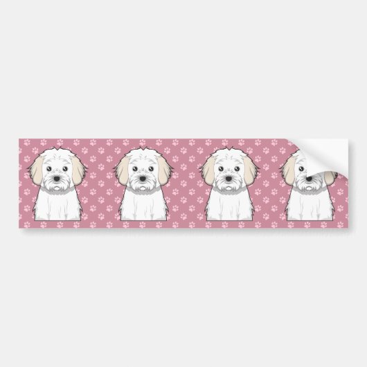 Cavachon Cartoon Autoaufkleber (Vorne)